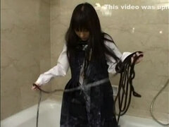 Exotic Japanese chick in Horny Shower, Small Tits JAV movie