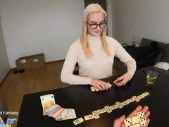 Stepsister addicted to gambling and will do anything to get her money back