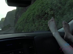 Victoria fucks you all day and eats your cum in the car.