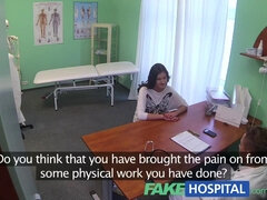 Horny patient gets a loud orgasm from fakehospital doctors' magic cock in POV video