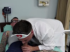 Bisexual anal orgy in the hospital with busty nurses and doctor