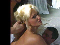 old-school double penetration: Stacy Valentine 5