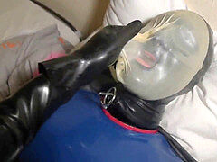 Session 2 - latex restrain bondage Breathplay