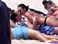 bare-chested wonderful super hot Bikini Babes Beach Voyeur Spycam Voyeur