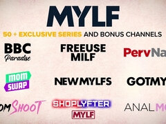 Mylf Compilation: Watch these hot fit girls in high heels, fishnets & lingerie get creampied in a wild frenzy