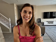 Brunette Stepdaughter Kourtney Rae Fucked by Dad