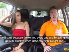 Fake Driving School (FakeHub): Cum hungry fiery Californian babe