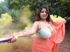 Bong Beauty _ Model Rupa _ Orange Saree Act _ Episode 5 _ Love Current ( 1080 X 1080 ) - Asian