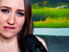 Kinky ASMR babe masturbates with a dildo