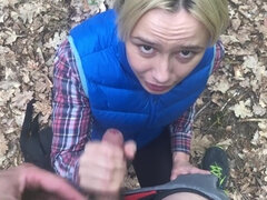 Smallish Russian Teenager Pounded in Jaws by Stranger in Woods!