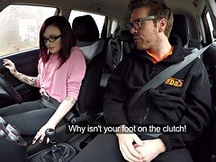 Utterly hot northern american babe Chloe Carter backdoor fucked in car