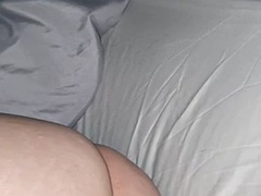 Stepmom without panties sits in bed with stepson