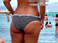 Beach thongs hidden cam HD movie