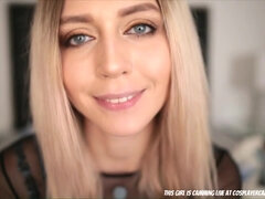 Amatör, Blondin, Fingering, Solo, Vibrator, Webb kamera