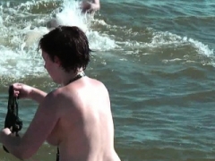 Thrilling naked beach spy cam video a nudist beach voyeur
