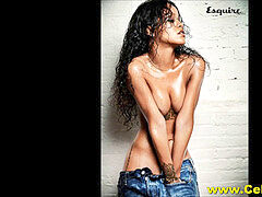 Rihanna naked and Topless perfect assets