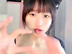 Homemade Asian Korean couple sex on webcam