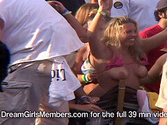 college Girls Get Naked On Stage In Wild Spring Break contest