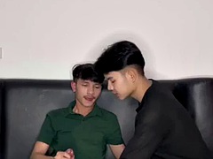 Asiatisk, Stor kuk, Sperma shot, Homosexuell, Thai