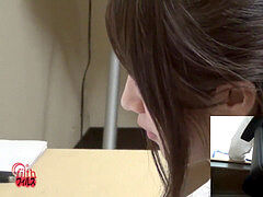 asian hidden camera office farting