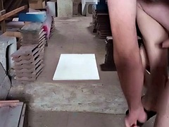 Quick masturbation with old storage