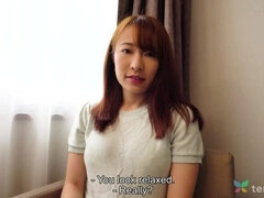 Japanese amateur Chikako Sakuri wants sex with men in hotel. Asian girlfriend wants to cheat on bf