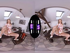 Sweets and Orgasms: Timea Bella's Virtual Reality Solo in 180fps HD