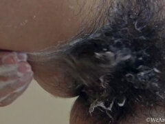 Popó, Gesztenyebarna, Döci, Szőrös, Zuhanyozó, Tetkó