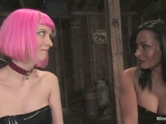 Sadomasoquismo, Amarrada, Lesbiana, Maquina de follar, Coño, Esclavo, Nalgadas, Juguetes