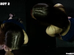 Store pupper, Kukk suging, Brunette, Sæd i munnen, Sperm skott, Dype svelg, Ansiktssperm, Runke