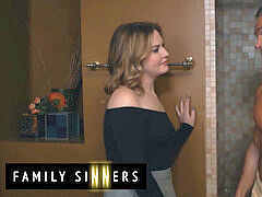 Family Sinners - All all-natural Britney Light can't resist her stepdads manhood