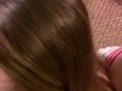 18 jahre, Leie, Blasen, Sperma im mund, Lingerie