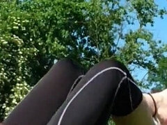 Amateur, Gorda, Fetiche, Al aire libre, Solo