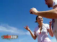 Pink-pussy, outdoor, white-booty