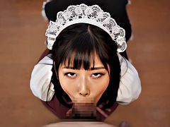 Awesome Blowjob from Beautiful Japanese Maid 4K60FPS