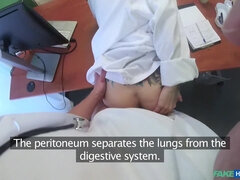 아마추어, 엉덩이, 오랄섹스, 흑갈색 머리, 닥터, 사무실, 학생, 젖가슴