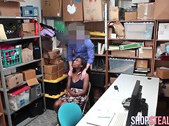 デカパイ, フェラチオ, 捕まる, 黒人, 異人種間, ポリス, 叫ぶ, ユニフォーム