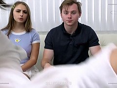 18, アメリカ人, ブロンド, フェラチオ, ハードコア, オフィス, 小柄, ティーン