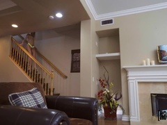 Amatorka, Tyłek, Blondynka, Zdrada, Para, Sperma, Kutas, Naturalne cycki