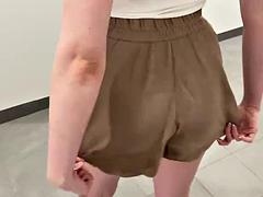 Blondynka, Para, Ekshibicjonizm, Hardcore, Punkt widzenia, Publiczny, Rosyjski