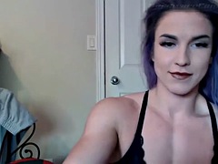 Fitness babe webcam show