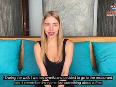 18 let, Amatéři, Velké péro, Blondýna, Dávení penisem, Na obličej, Různé pohledy, Teenka