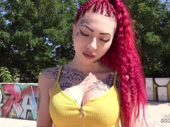 18, Galen, Snopp, Tysk, Hardcore, Offentlig, Verklighet, Tonåring