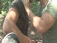アナル, フェラチオ, イく瞬間, ゲイ, アウトドア, ユニフォーム, ヴィンテージ