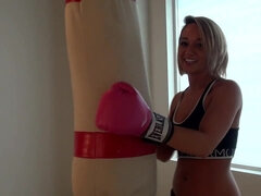 Nikki Sims full Rocky - Big tits boxing topless