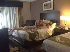 Naughty behind-the-scenes action with two stunning blonde cougars, Tori J and Honeybutter! Part 2