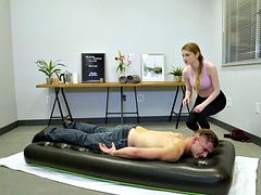 素人, 美女, エロティック, 毛深い, マッサージ, 赤毛, シャワー, 義母