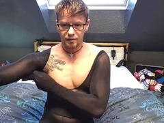 Pantyhose cock, foot fetish, men in nylons