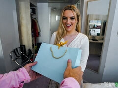 Duży tyłek, Duży kutas, Duże cycki, Blondynka, Obciąganie, Styl na pieska