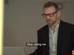 Grosser schwanz, Blondine, Blasen, Flotter dreier